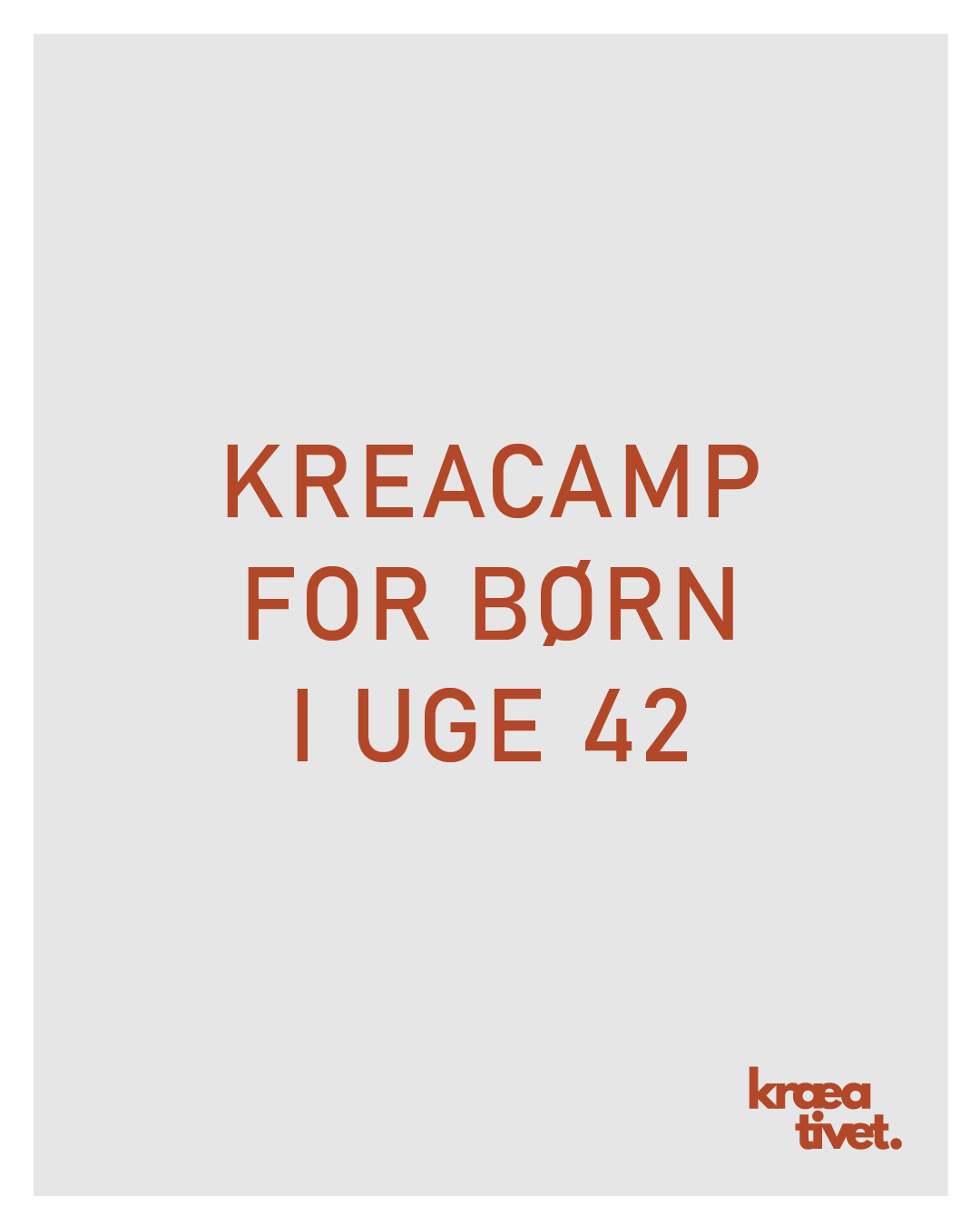 Kreacamp i efterårsferien