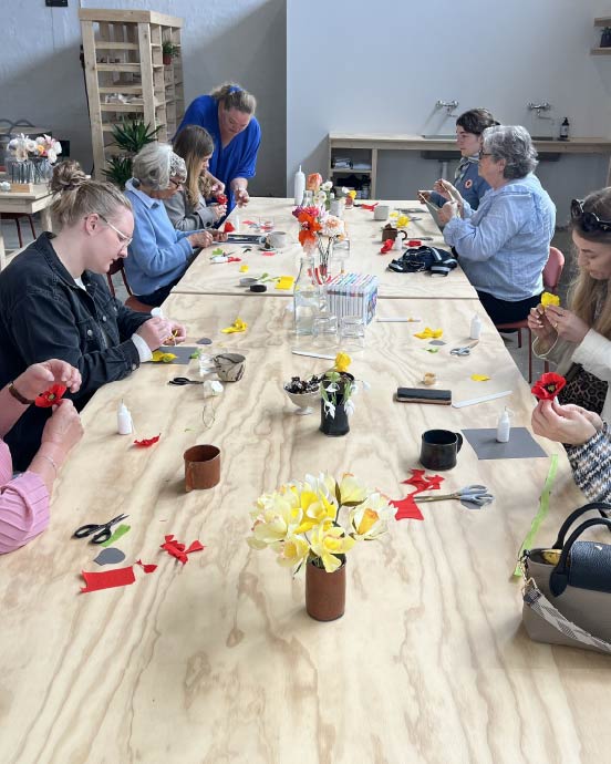 Workshop - Mors dag - Papirblomster
